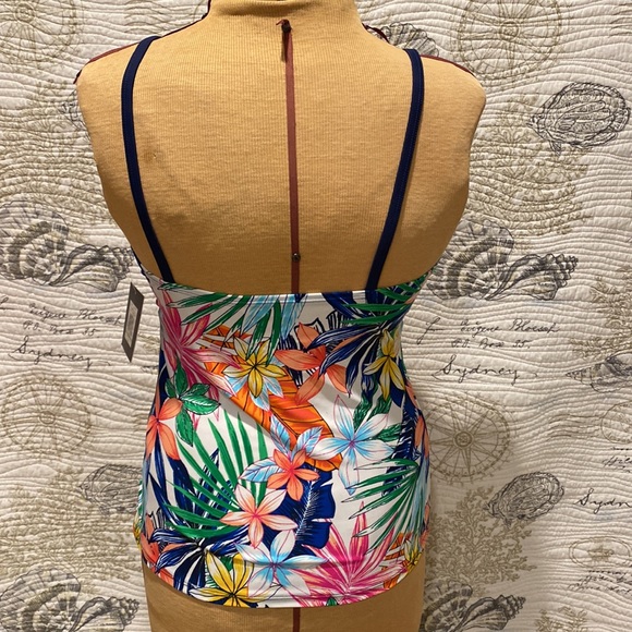 Ellen Tracy Tankini Floral Print 2 piece - Picture 2 of 6